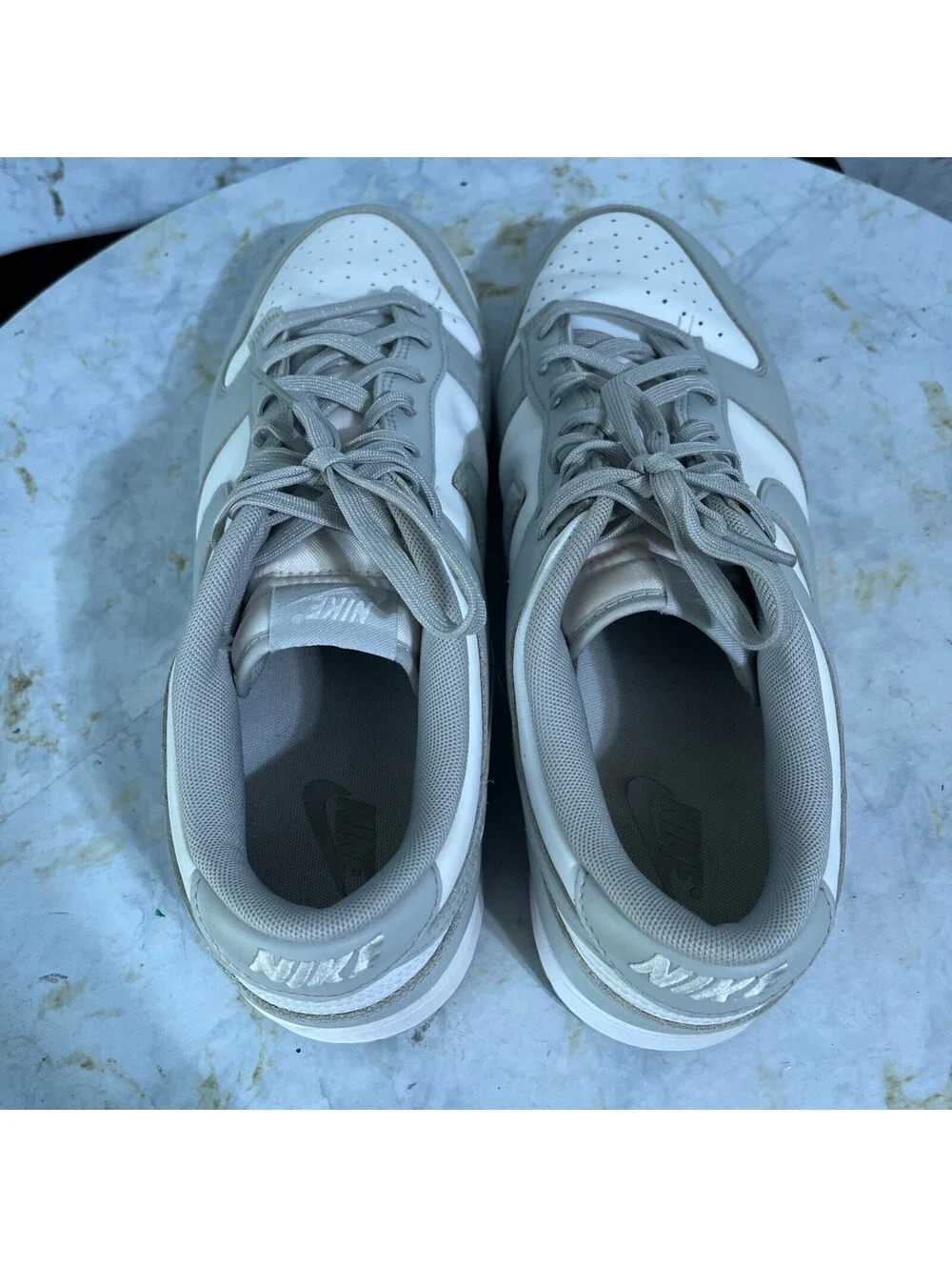 Nike Dunk Low Men's Size 14 Shoes White Gray Athletic Low Top Trainer Sneakers